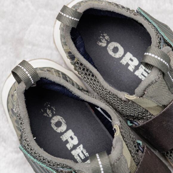 Sorel Kinetic Sneak Green Camo Hiking Sneakers Womens Size 8 EU 39 NL3569-365 - Picture 15 of 16